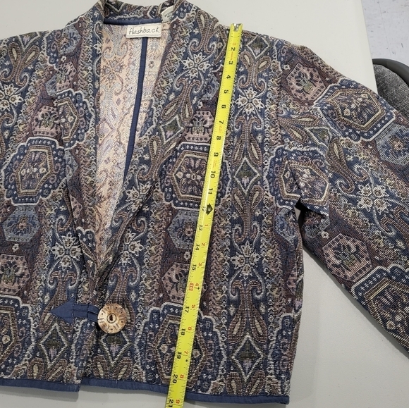 Vintage FLASHBACK tapestry waist blazer - Picture 9 of 12